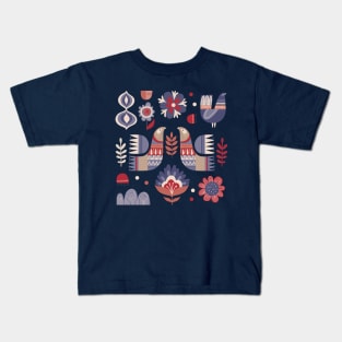 BIRDS AND FLOWERS Kids T-Shirt